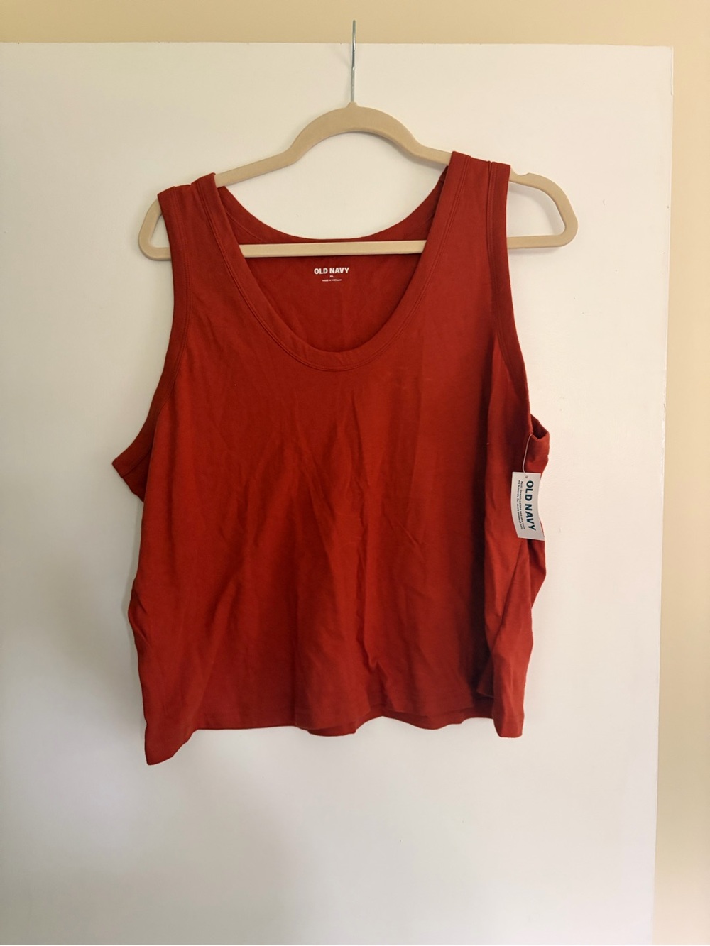 Old Navy Women's Rust Red Cropped Tank Top